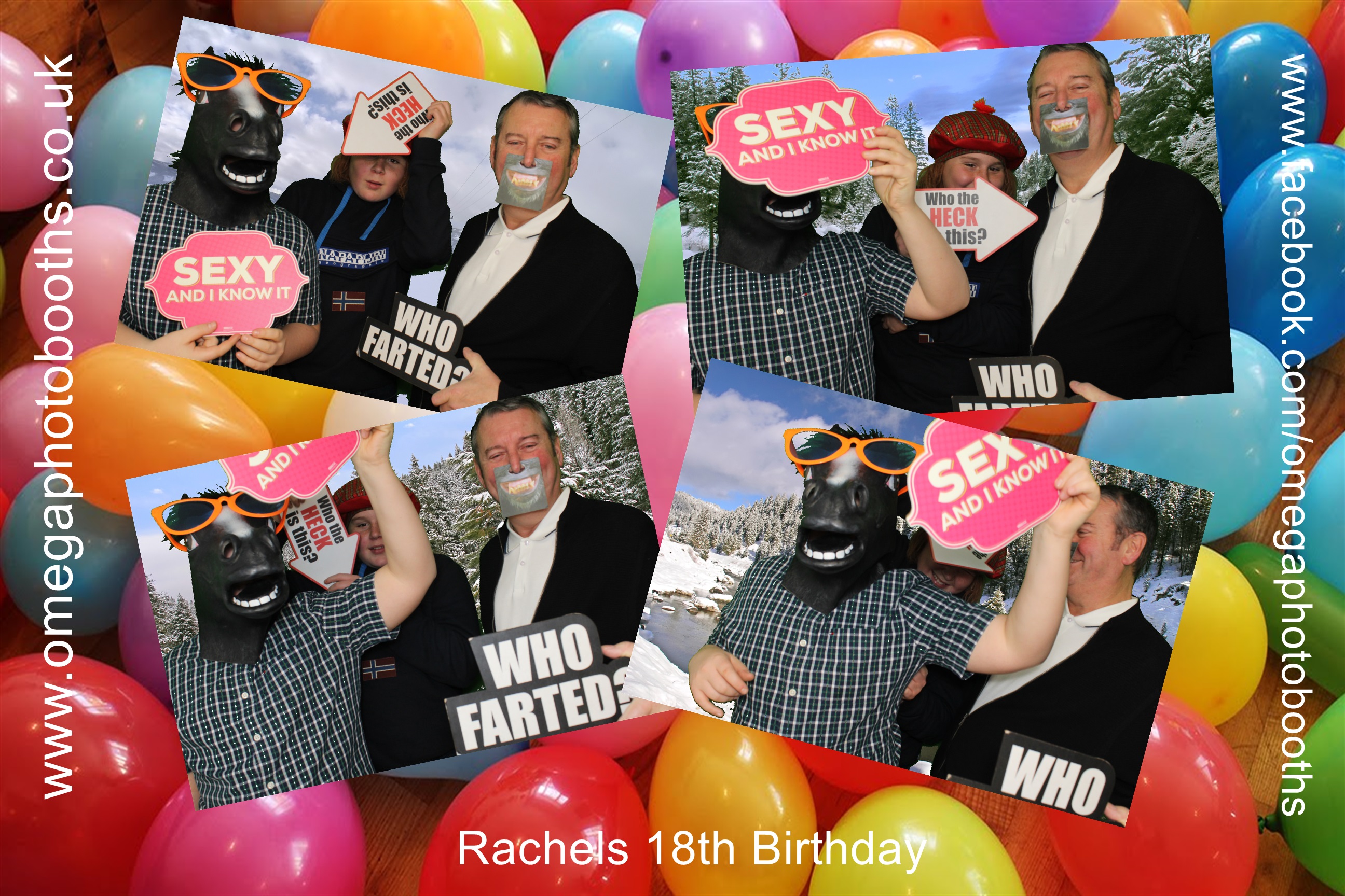 Rachel's 18th birthday and family Christmas get together | View more photos from the event at gallery.omegaphotobooths.co.uk/u/Omega-Photobooths/Rachels-18th-birthday-and-family-Christmas-get-together